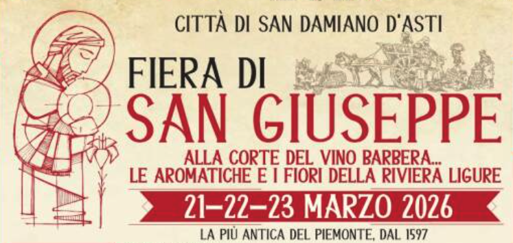 Domenica Aromatica e Diano Marina a San Damiano d’Asti per la storica Fiera di San Giuseppe
